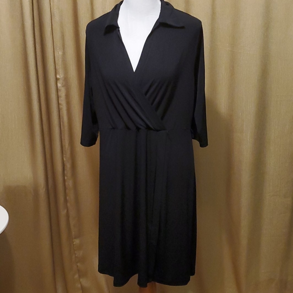 Black Winter Dress at knee